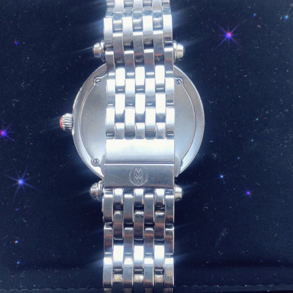 Michele Caber Atlas Diamond Bezel Ladies Watch